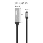 PremiumCord USB-C repeater a prodlužovací kabel Male-Female, 5Gbps Aluminium 15m
