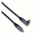 PremiumCord USB-C zahnutý kabel