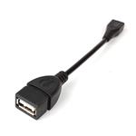 PremiumCord USB redukce kabel USB-A/female - microUSB/male 20cm OTG