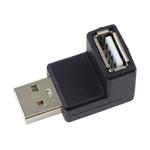 PremiumCord USB redukcia A-A, samec/samica 90°