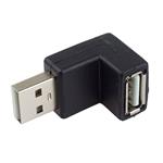 PremiumCord USB redukcia A-A, samec/samica 90°