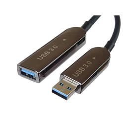 PremiumCord USB3.0 + 2.0 prodlužovací optický AOC kabel A/Male - A/Female 20m