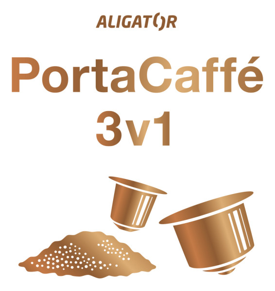 Prenosný kávovar ALIGATOR PortaCaffé 3v1 biely