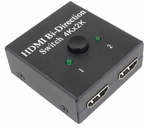 Prepínač HDMI 4K, FULL HD 1080p obojsmerný 2-1 alebo 1-2
