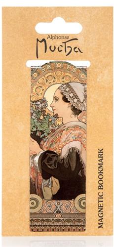 PRESCO Magnetická záložka Alfons Mucha – Thistle