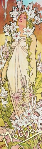 PRESCO Záložka Alfons Mucha – Lilie