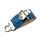 PRESTIGIO USB FLASH DISK Leather 8GB, průhledná krabička, modrá kůže 