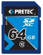 Pretec SDXC 64GB, class 10 - Full HD Video Card