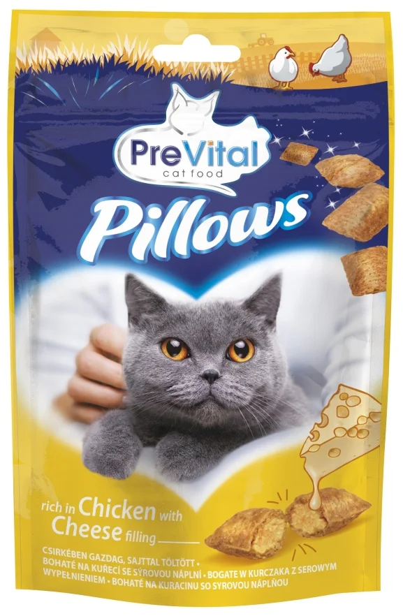 PreVital Snack polštářky kuřecí se sýrem 60 g