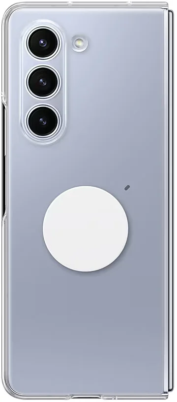 Priehľadný kryt Samsung s odnímateľným držiakom na príslušenstvo pre Galaxy Z Fold5 Transparent