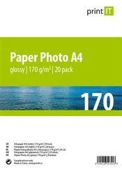 Print IT papír A4 170 g/m2 Glossy 20pck/BAL