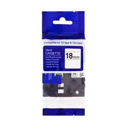 PRINTLINE kompatibilní páska s Brother TZE-FX151, 24mm, černý tisk/průsvitná podkl,, flexi