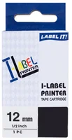PRINTLINE kompatibilní páska s Casio XR-12YW1 12mm, 8m, černý tisk/žlutý podklad PLTC06 - Pásky a štítky