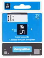 PRINTLINE kompatibilní páska s DYMO, 45018 S0720580, 12mm,7m, černý tisk/žlutý podklad, D1 PLTD04 - Pásky a štítky
