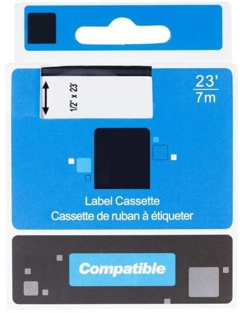 PRINTLINE kompatibilní páska s DYMO, 45809 S0720890,19mm,7m,černý tisk/ zelený podklad, D1