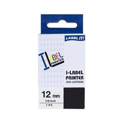 PRINTLINE kompatibilný páska s Casio XR-12GN1 12mm, 8m, čierna tlač/zelený podklad PLTC02