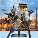 Pripojovací kábel PremiumCord DisplayPort 1.4 32,4 Gbit/s, rozlíšenie 8K, kovové a pozlátené konektory, 7 m