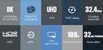 Pripojovací kábel PremiumCord DisplayPort 1.4 kport13-05