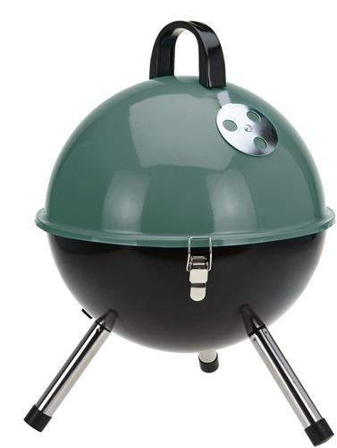 PROGARDEN Gril na dřevěné uhlí přenosný VAGGAN 31 cm zelená 