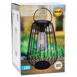 PROGARDEN Lampión s LED žiarovkou kovový 15,5 x 25,5 cm, veľký ovál