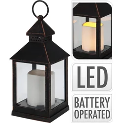 PROGARDEN Lucerna s LED svíčkou, 23 cm 