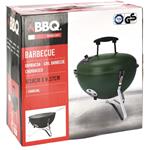 PROGARDEN Prenosný gril na drevené uhlie s vekom 37 cm army green