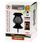 PROGARDEN UV solárna lampa na lov hmyzu 2v1 26 cm