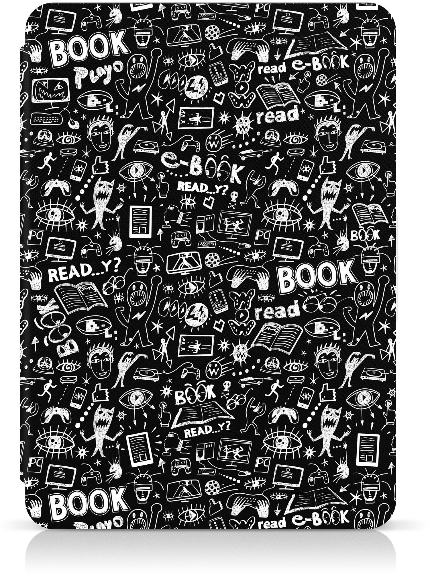 Puzdro CONNECT IT pre Amazon Kindle 2021 (11. gen.), DOODLE black