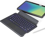 Puzdro s podsvietenou klávesnicou Spello pre Lenovo Idea Tab 11 5G – CZ/čierna