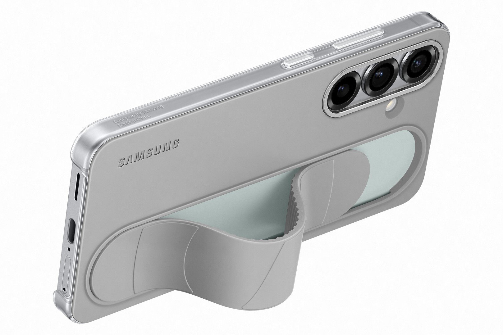 Puzdro Samsung Standing Grip pre Galaxy S25, sivé