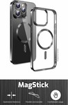 Puzdro Swissten Clear Jelly MagStick pre Apple iPhone 12 Pro Max, čierne
