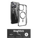 Puzdro Swissten Clear Jelly MagStick pre iPhone 12 Pro Max, čierne
