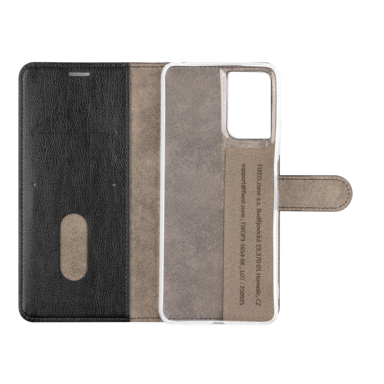 Puzdro typu kniha FIXED Opus pre Motorola Moto G06/Power, čierne
