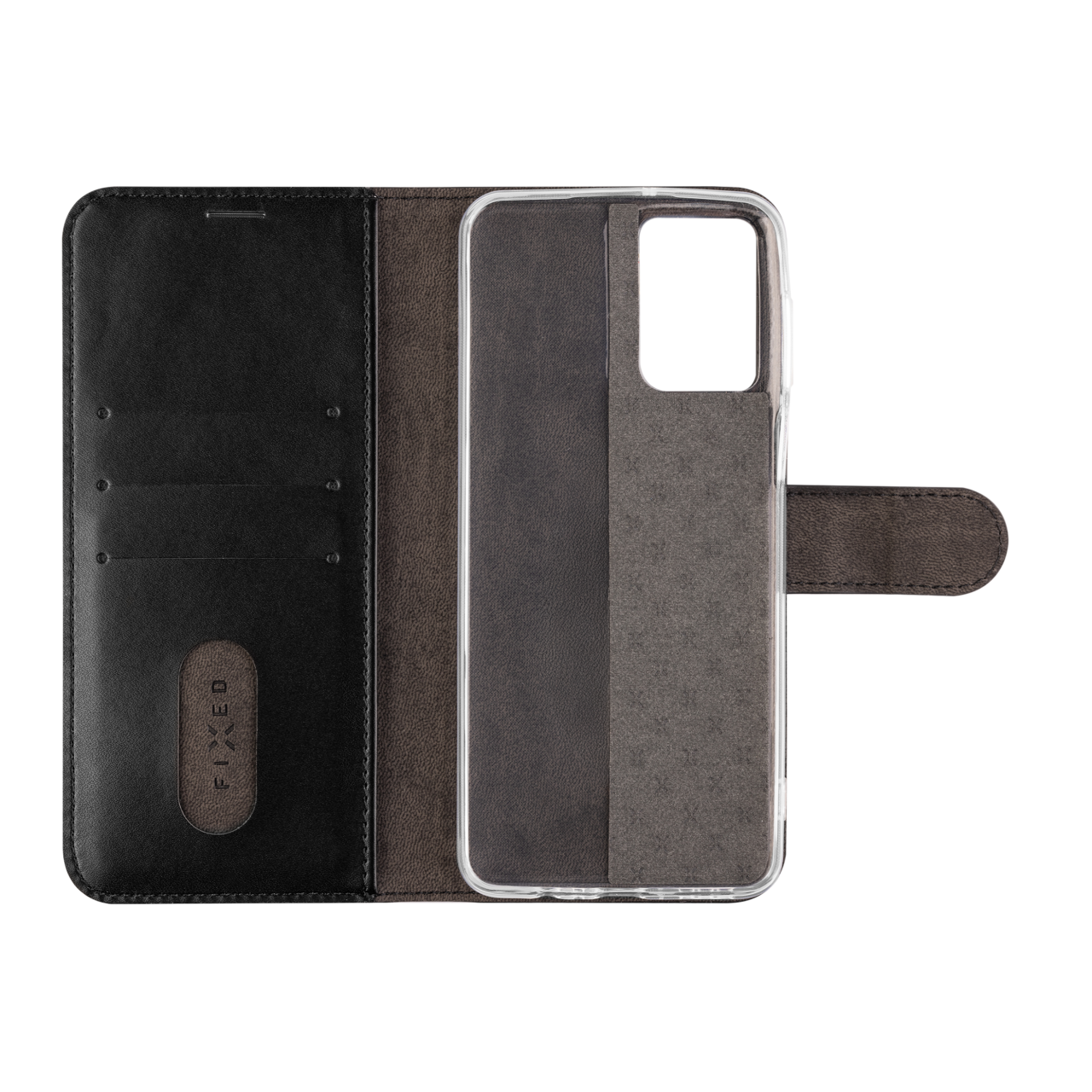 Puzdro typu kniha FIXED Opus pre Motorola Moto G55 5G, čierne