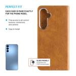 Puzdro typu kniha FIXED Opus pre Samsung Galaxy A15/A15 5G, hnedé