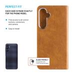 Puzdro typu kniha FIXED Opus pre Samsung Galaxy A25 5G, hnedé