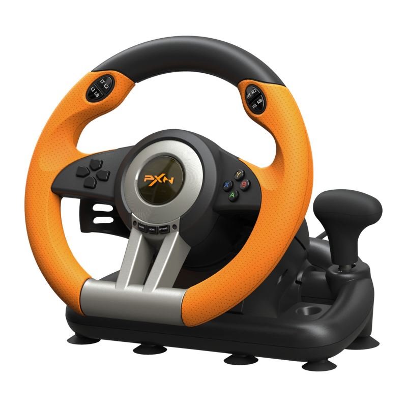 PXN V3PRO Bundle (PC/Switch/PS3/PS4/Xbox One/Series X|S), černá-oranžová
