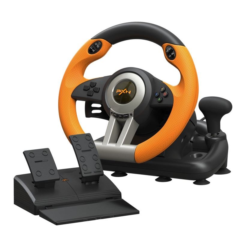 PXN V3PRO Bundle (PC/Switch/PS3/PS4/Xbox One/Series X|S), černá-oranžová