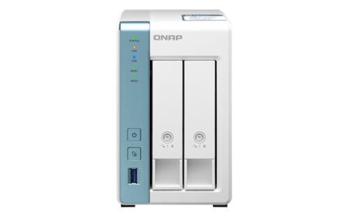 QNAP TS-231P3-4G (1,7GHz / 4GB RAM (až 8GB RAM) / 2x SATA / 1x GbE  / 1x 2,5GbE / 3x USB 3.2)