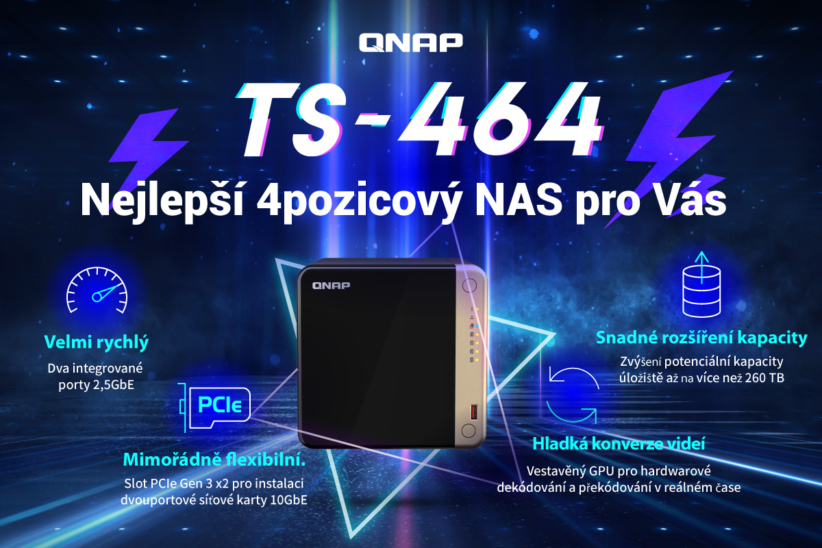 QNAP TS-464-8G 8GB RAM, HDMI 4K