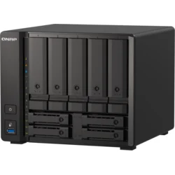 QNAP TS-h973AX-8G (Ryzen 2,2 GHz, ZFS, 8 GB RAM, 5x 3,5" 4x 2,5" SATA/2x U.2, 2x 2,5GbE, 1x 10GbE)