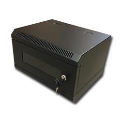 RACK DATACOM 10" nástěnný rozvaděč 4U/280 mm (sklo) černý
