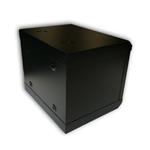 RACK DATACOM 10" nástěnný rozvaděč 6U/280 mm (sklo) černý