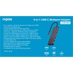Rapoo UCM-2002 Multiportový adaptér USB-C 6 v 1