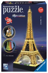 Ravensburger - Eiffelova věž (noční edice) 3D, 216 dílků