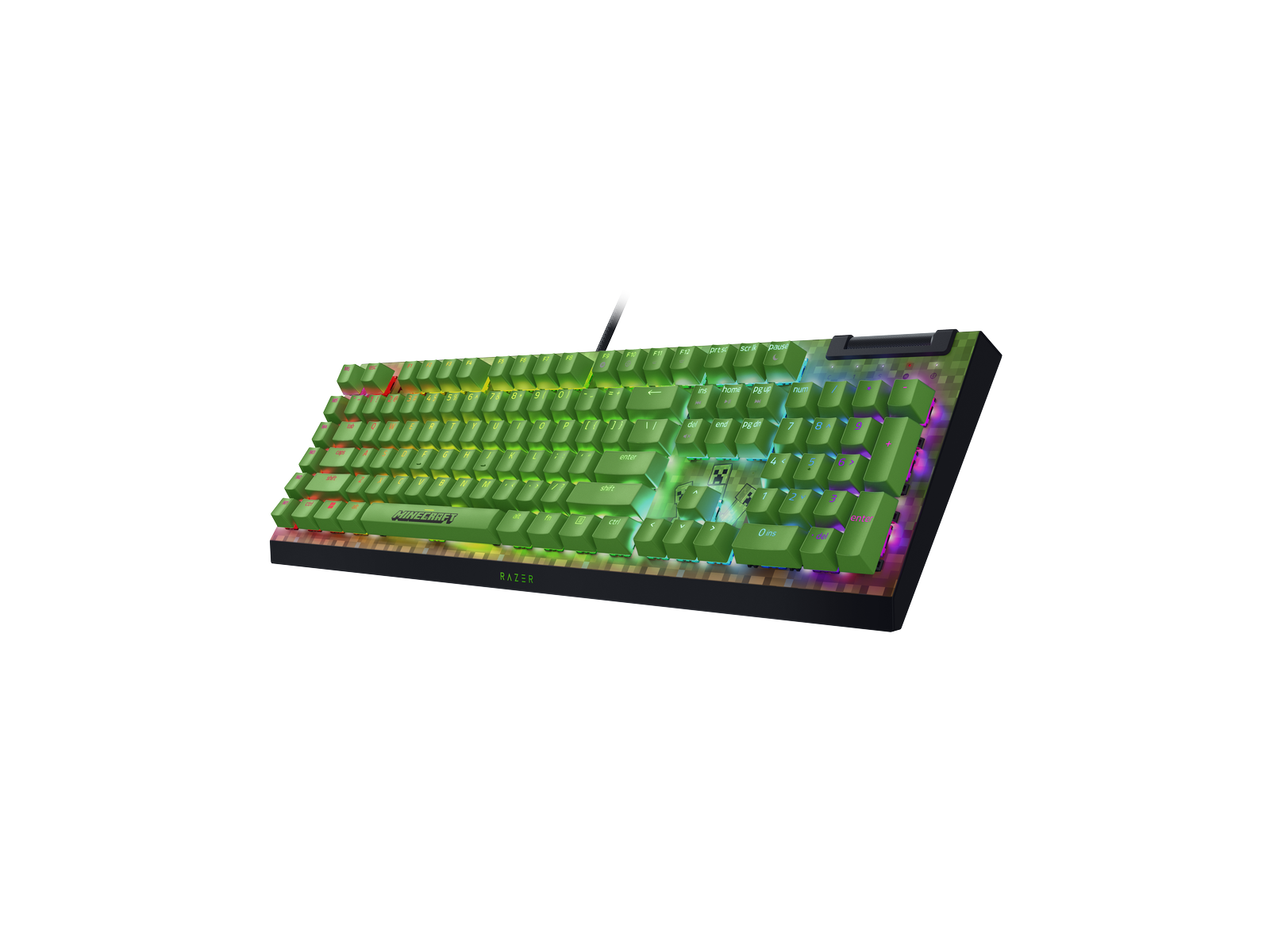 Razer BlackWidow V4 X (Green Switch) - Minecraft Ed. - US Layout