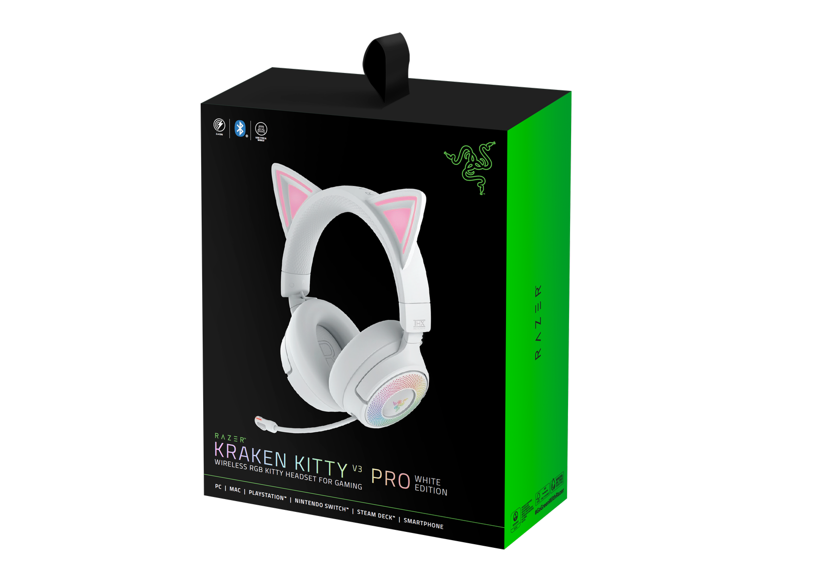 Razer Kraken Kitty V3 Pro - biely