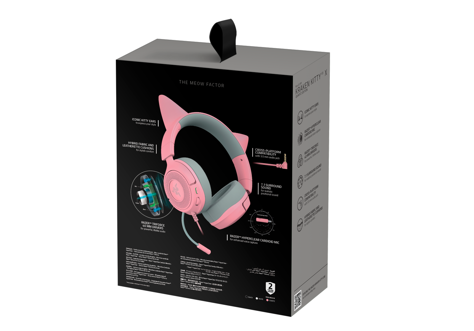 Razer Kraken Kitty V3 X - Quartz