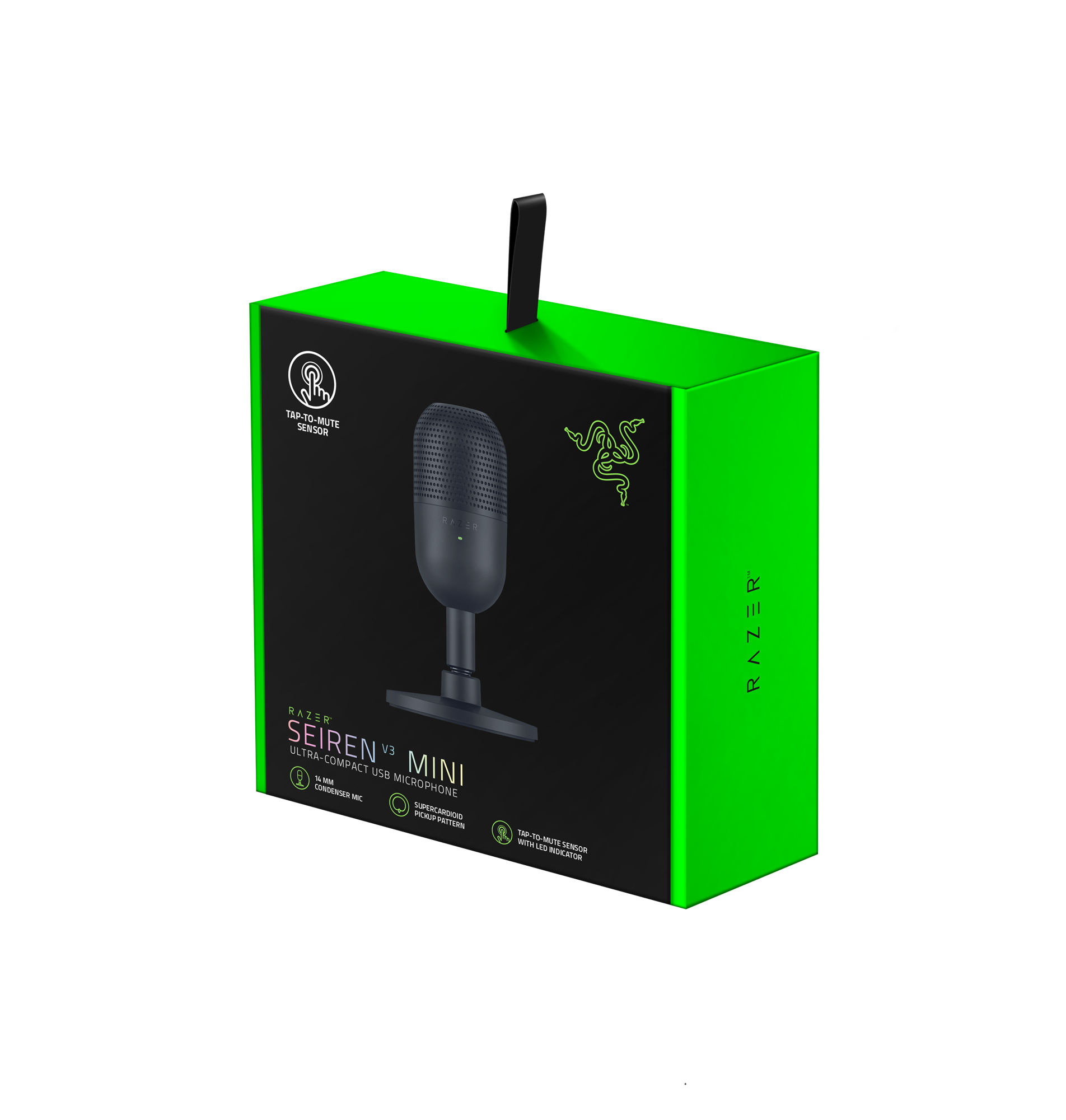 Razer SEIRÉN V3 MINI Black Ultra-Compact USB Microphone with Tap-to-Mute