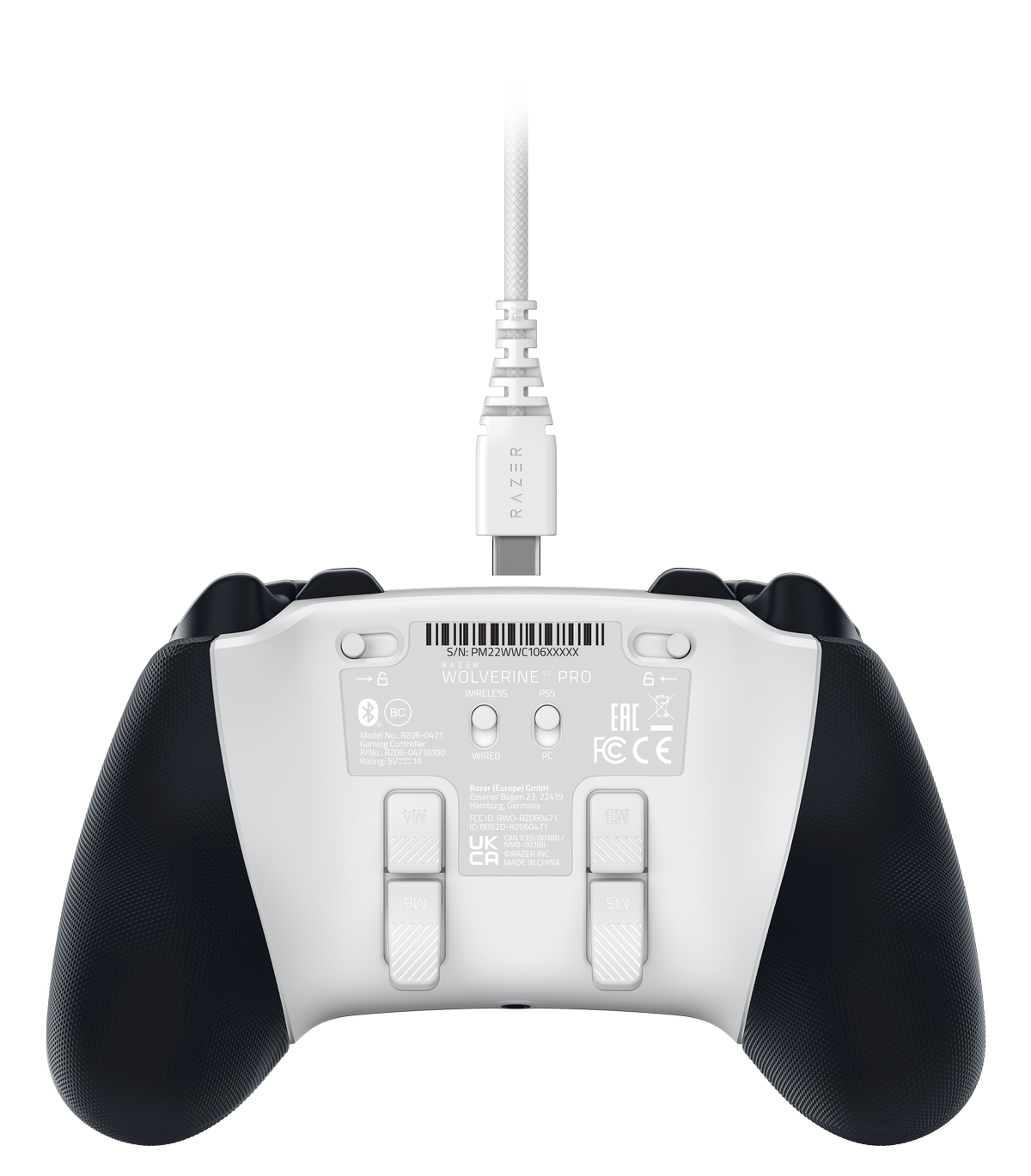 Razer Wolverine V2 Pro (Playstation Licensed) White